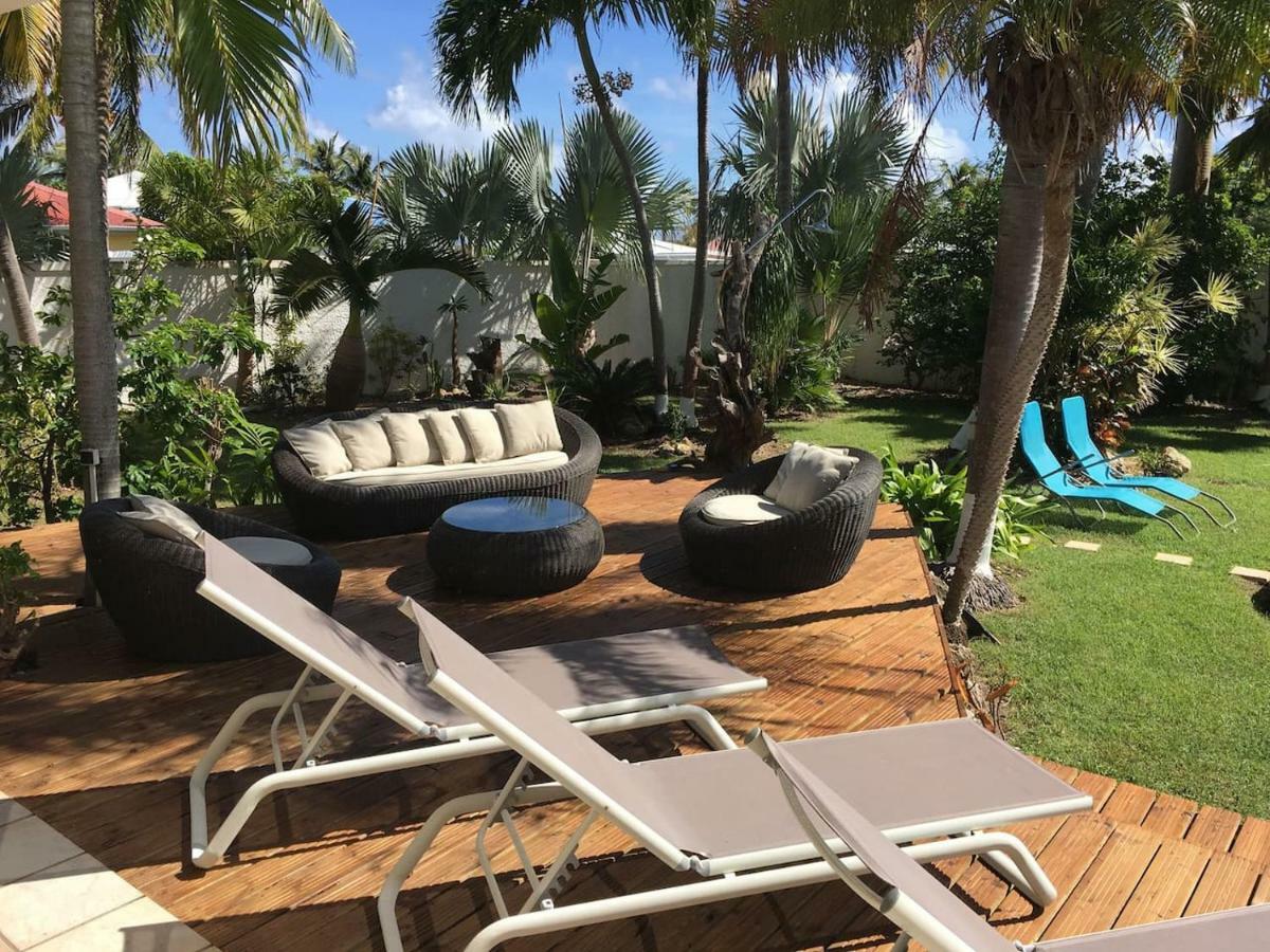 Villa Iguanou Et Piscine En Bord De Mer Proche Plages Marina Et Golf سانت فرانسوا المظهر الخارجي الصورة