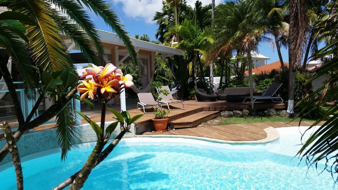 Villa Iguanou Et Piscine En Bord De Mer Proche Plages Marina Et Golf سانت فرانسوا المظهر الخارجي الصورة